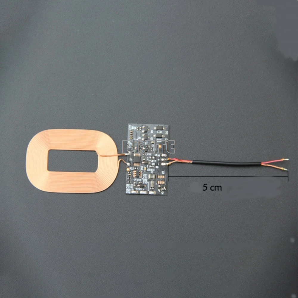 Módulo receptor de carga inalámbrica, cargador inalámbrico estándar Universal, placa de circuito con bobina PCBA, bricolaje, 5W