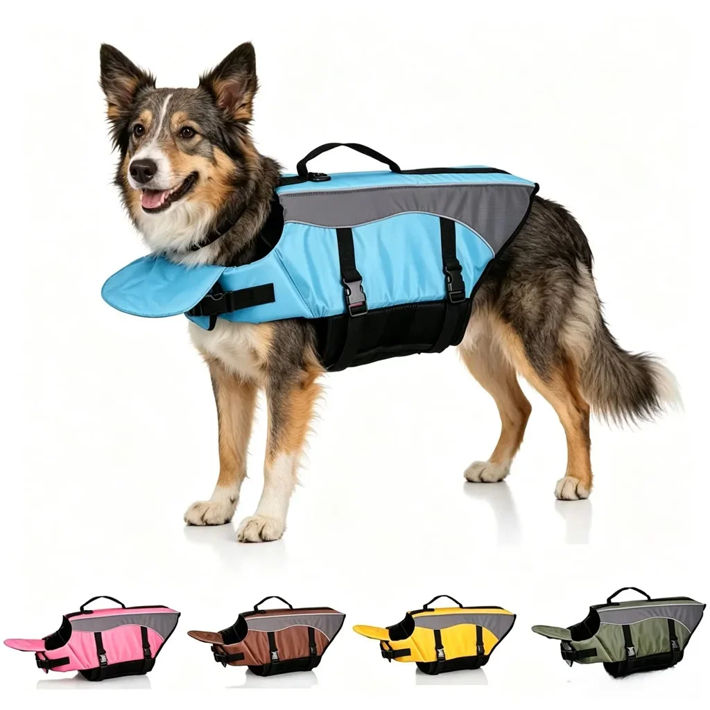 Safety Pet Dog Swimming Vest Floating Detachable Adjustable Dog Life Vests For Boating For Small Large Breed Outdoor Camping
