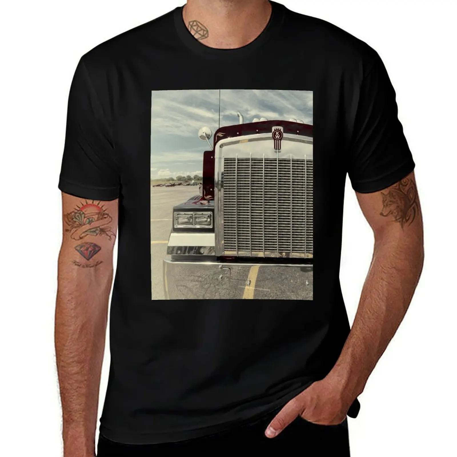 KENWORTH TRUCK T-Shirt luxury clothing labubu cotton graphic tees cute clothes men clothing