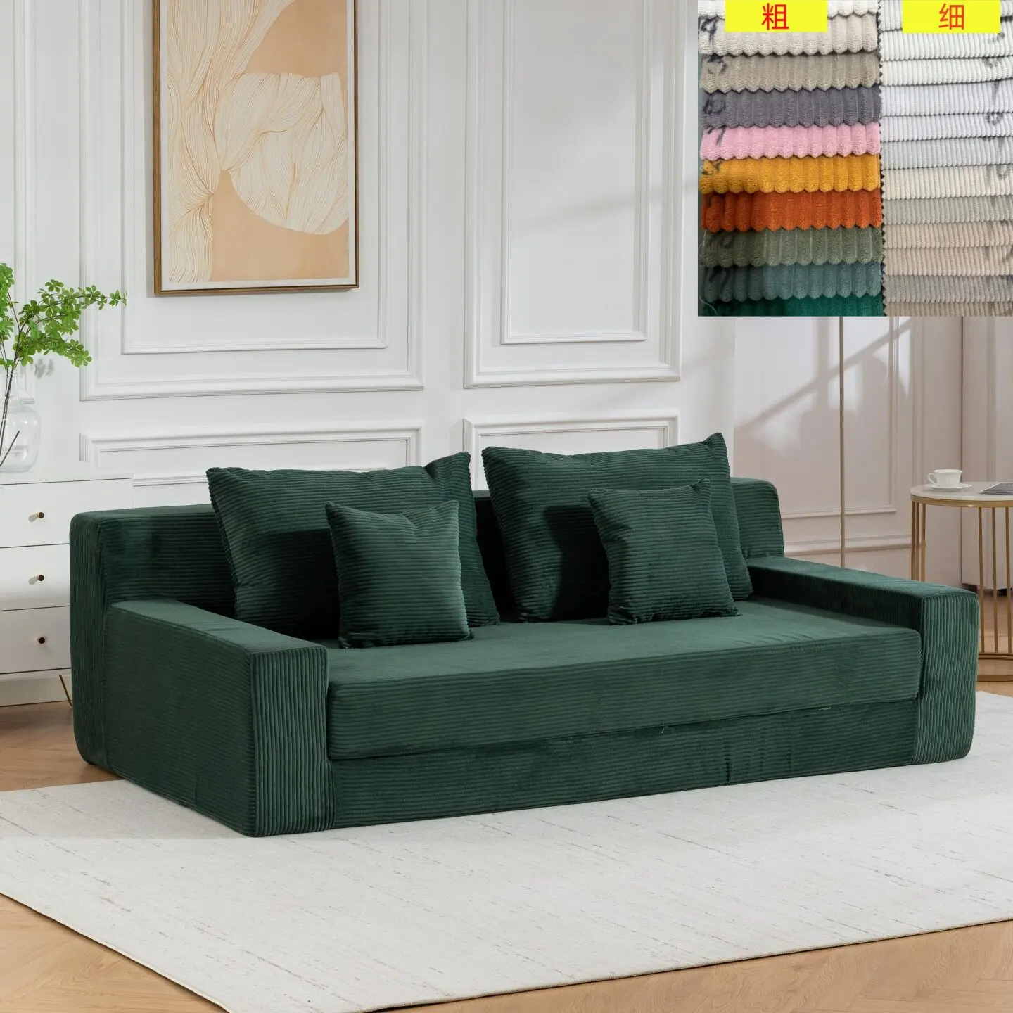 

диван소파Convertible Folding Sofa Bed, Multi-Functional Sleeper Chair with Memory Foam and Back Support – Portable Futon Couch