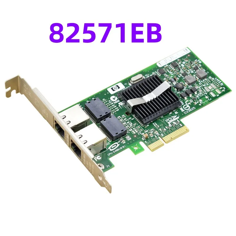 

Двухпортовая гигабитная сетевая карта 82571EB PCIE X4 компьютер встроенный проводной настольный сервер