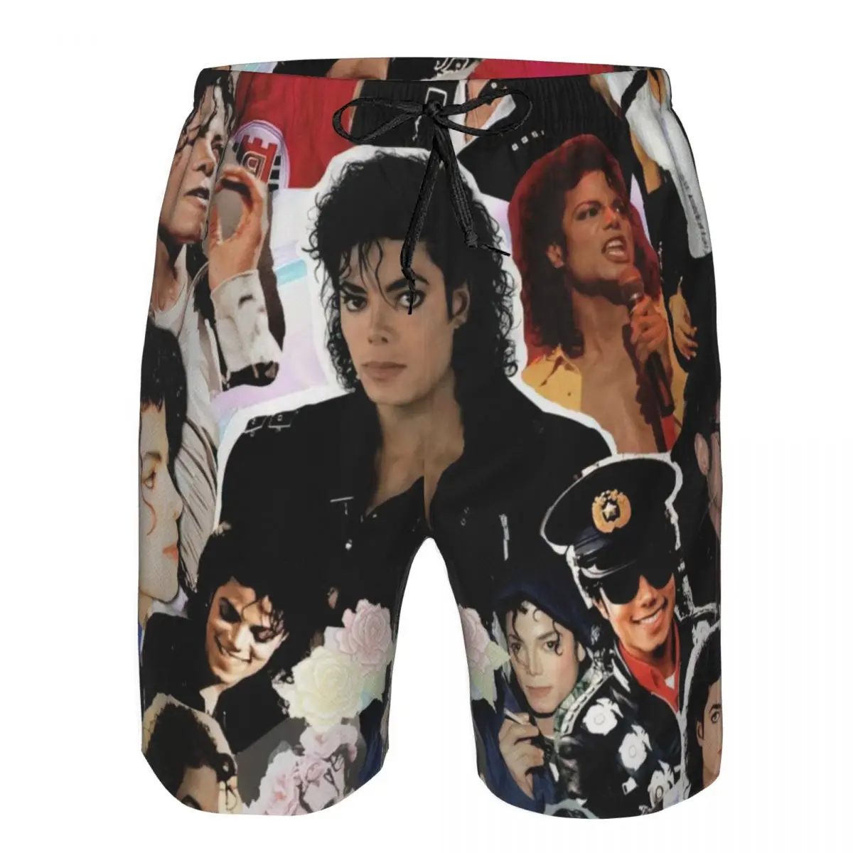 Michael Jackson Men's Beach Shorts Fitness Quick-drying Swimsuit Funny Street Fun 3D Shorts