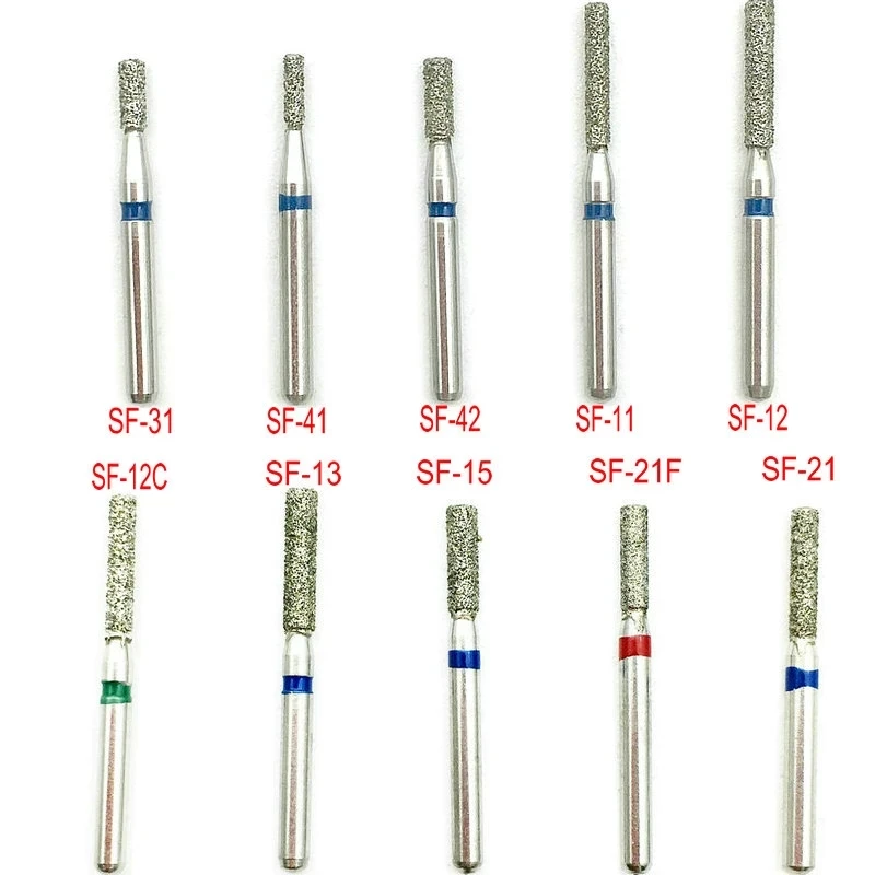 10Pcs Burs Dental Material SF Series Dentist FG Diamond Burs