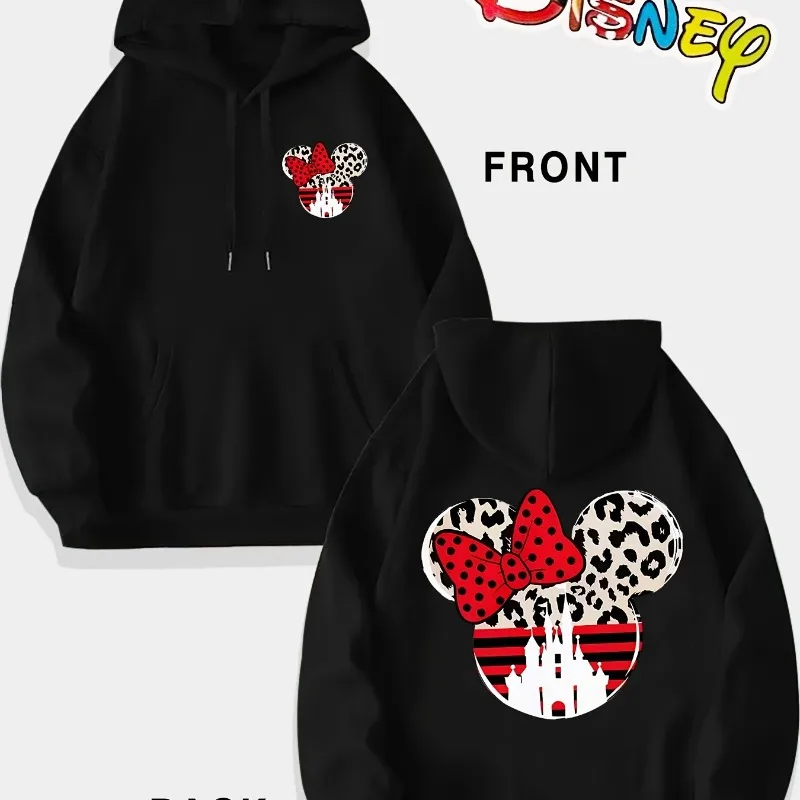 ديزني ميني ماوس هوديي الرجال هوديي الخريف / الشتاء جديد للجنسين زوجين ملابس عصرية غير رسمية