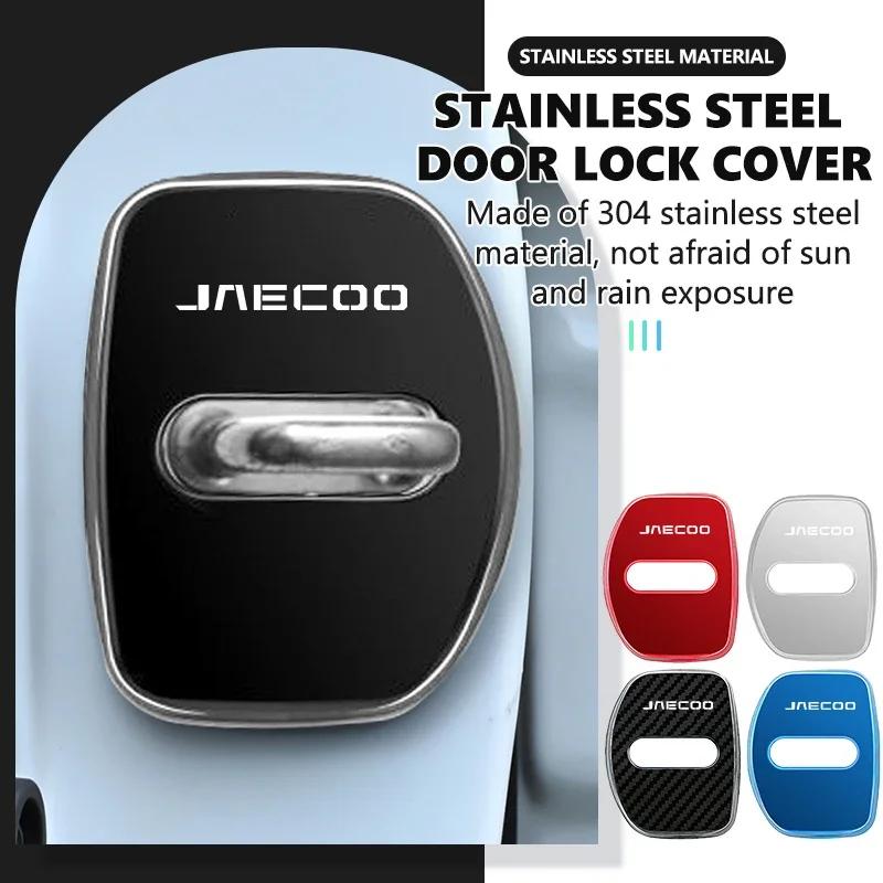 Car Door Lock Buckle Protector Cover Anti-scratch Protection Case For JAECOO J7 PHEV J8 Omoda C9 2WD