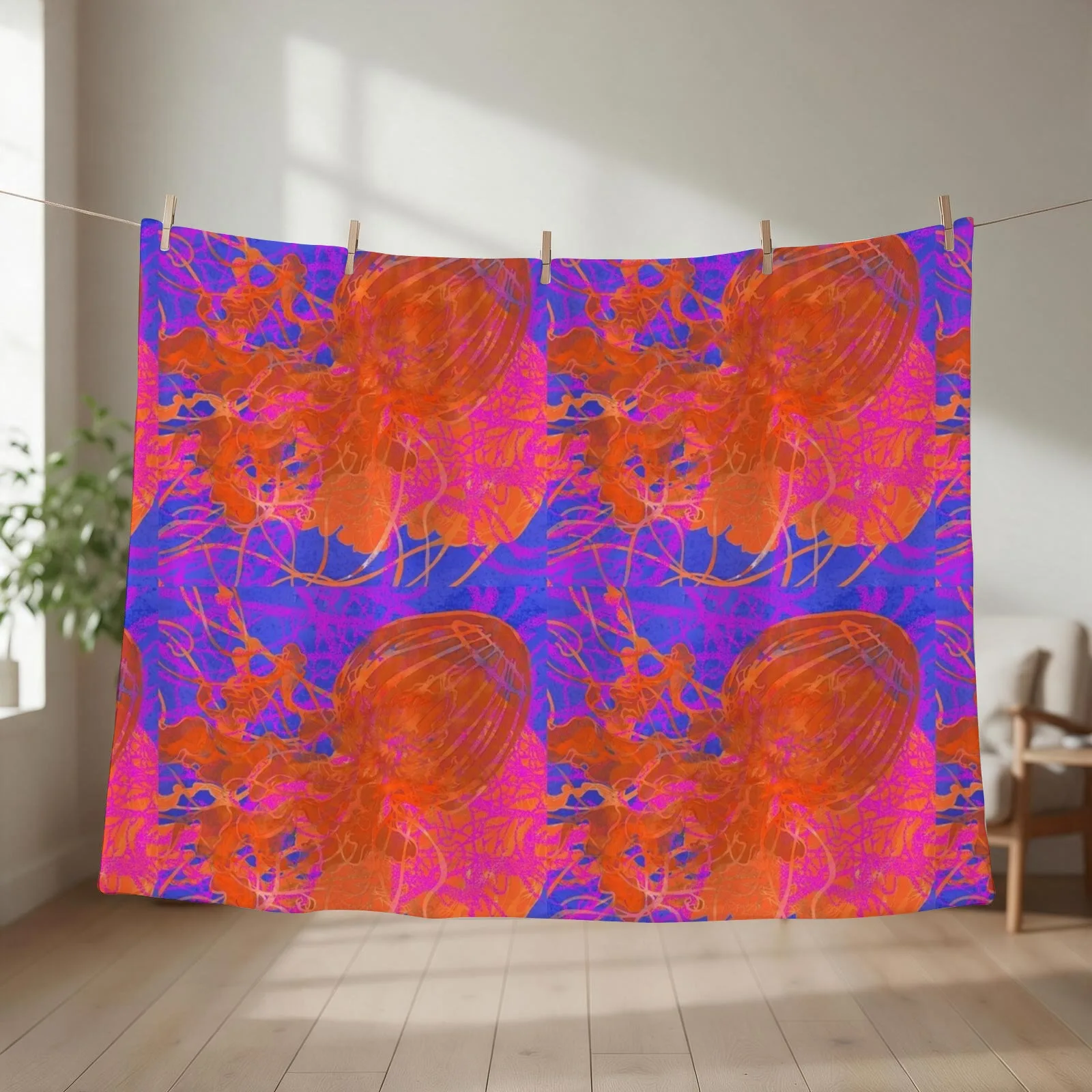 Orange Jellies 1 RB Throw Blanket Personalized Gift Decorative Throw Furry Cute Plaid Blankets