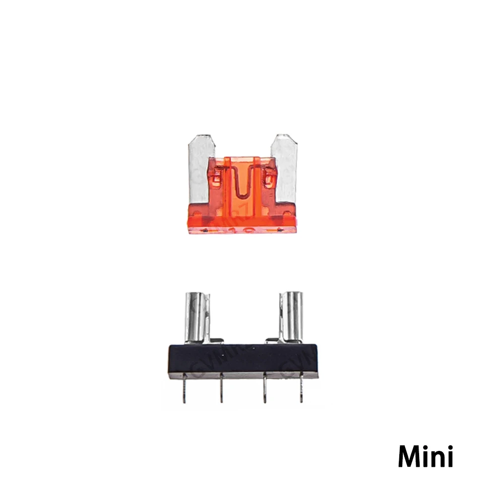 5Set 1A-50A 7.5A Small Blade Auto Automotive Boat Car Fuse Holder PCB Board Standard Mini Micro 32V For PCB Board Safety Clip