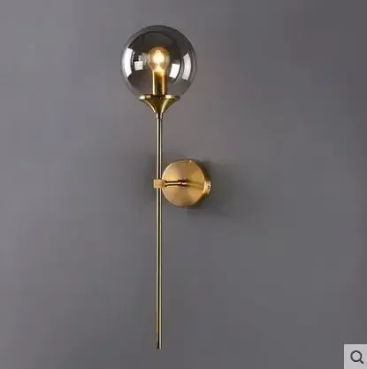 

Modern minimalist living room Nordic creative personality bedroom bedside mirror front aisle corridor background wall lamp