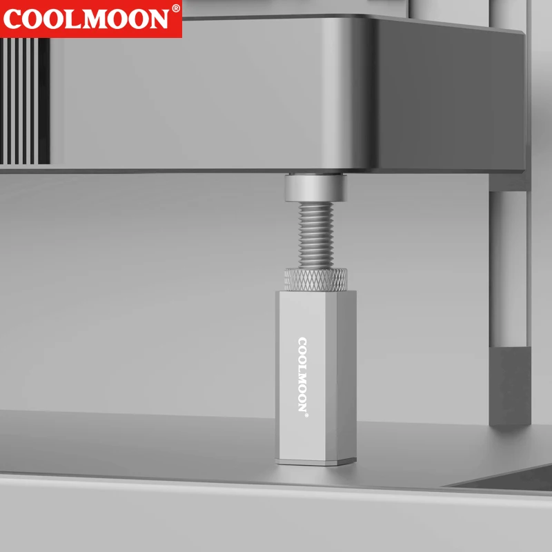 COOLMOON グラフィックスカードブラケット伸縮式スパイラルビデオカードホルダースタンド磁気ベースアルミニウム合金 ATX/M-ATX/ITX シャーシ用