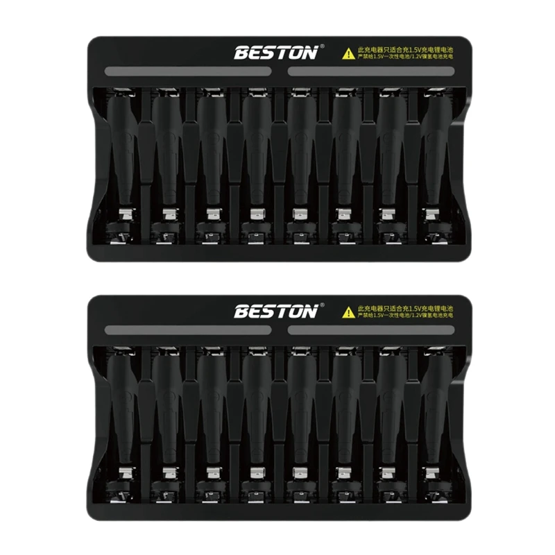 

Beston 2X 8 Slot Fast Smart Intelligent Lithium Battery Charger For 1.5V AA AAA Rechargeable Battery Quick Charger