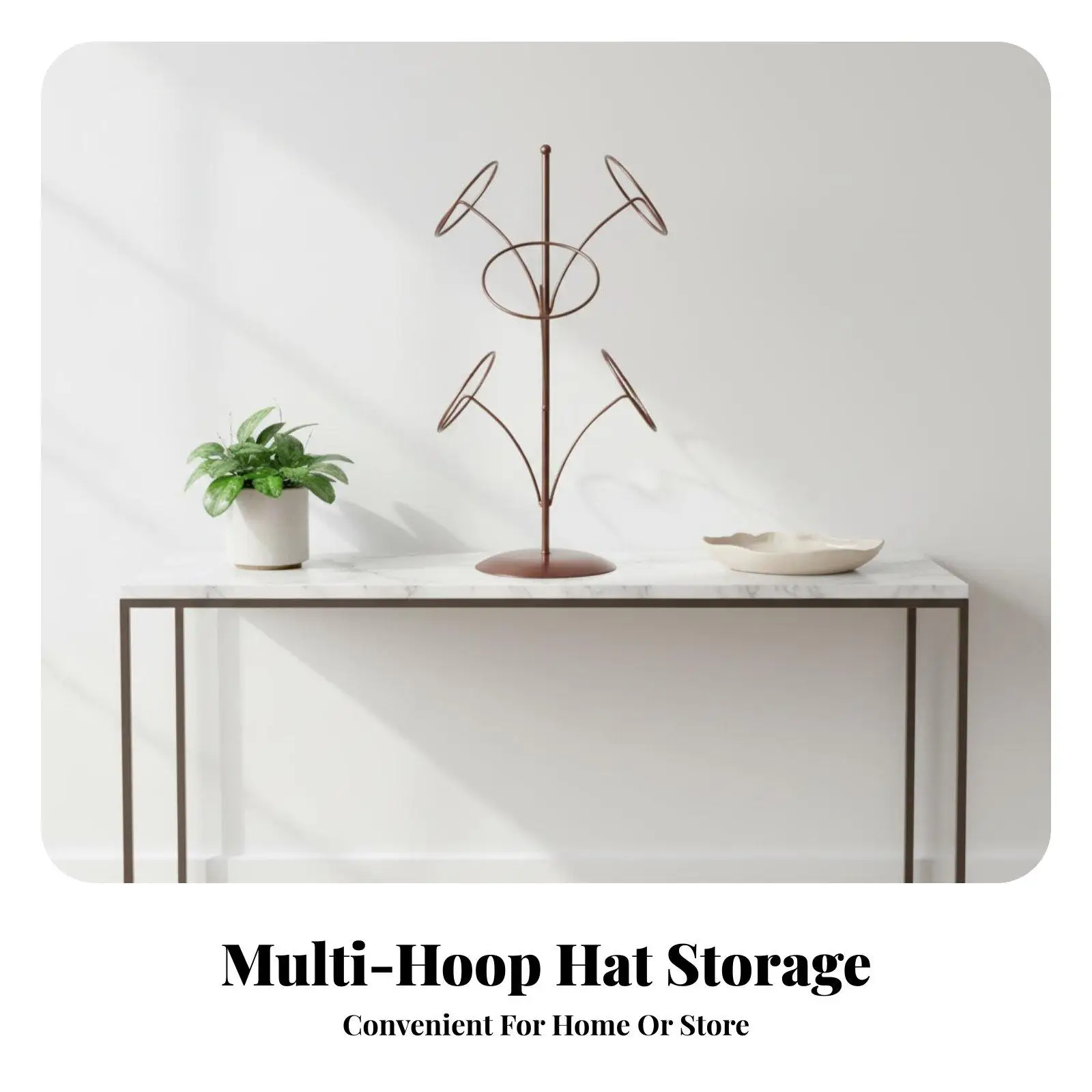 Hat Display Stand Elegant Iron Rack Hats Coat Rack Space-saving Solution for Retail or Home Use