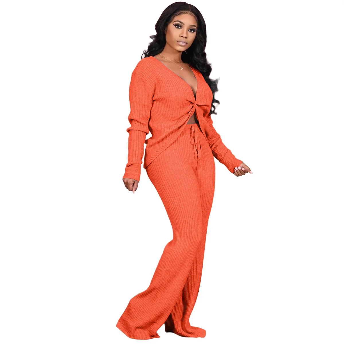 European and American women's new thickened pit strip personality sexy two-sided micro horn suit two-piece set
