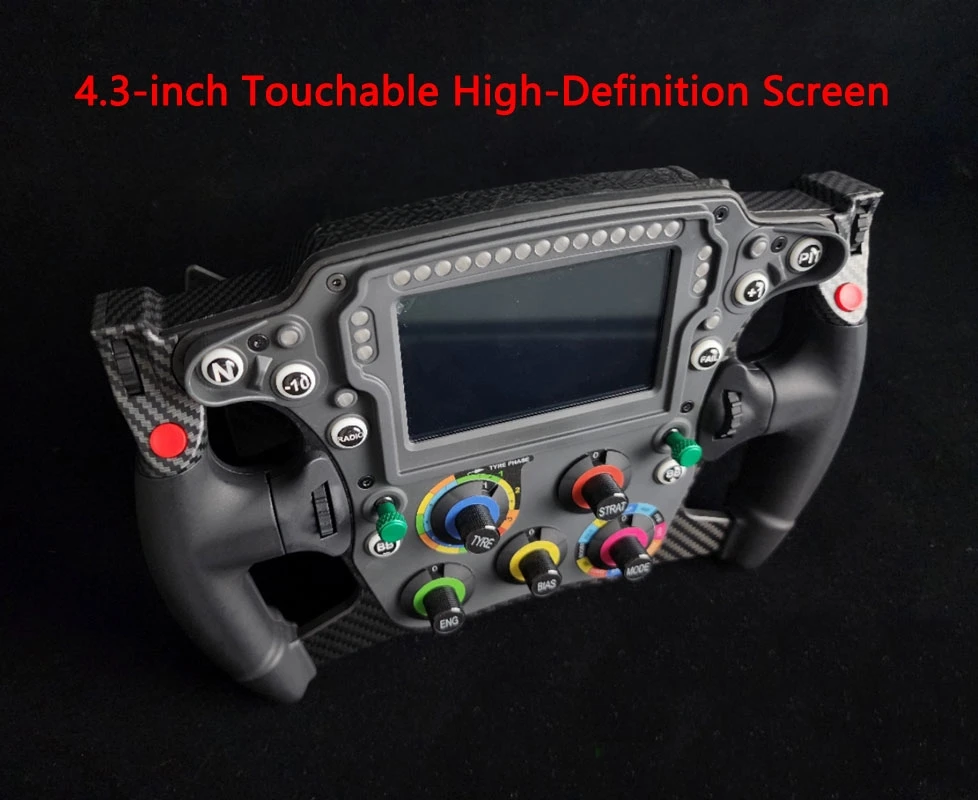 PC FORMULA Game Steering Wheel Racing Game Simulator with 4.0/4.3-inch Touchable High-Definition Screen For Fanatec SIMAGIC MOZA