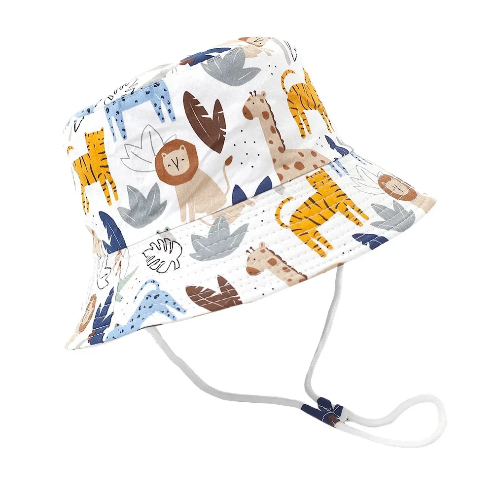 

Summer Baby Sun Hat for Girls Fashion Beach Sun Cap Cartoon Animal Autumn Boys Fisherman's Cap Outdoor UV Bucket Hat for Kids