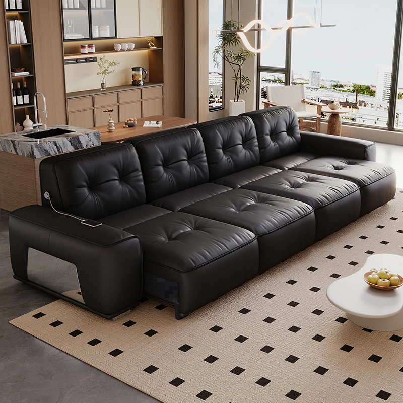 Luxury Electric Sofa Bed Living Room That Can Be  for Lying Sleeping, Adjusting Retractable and Folding Sofa Set