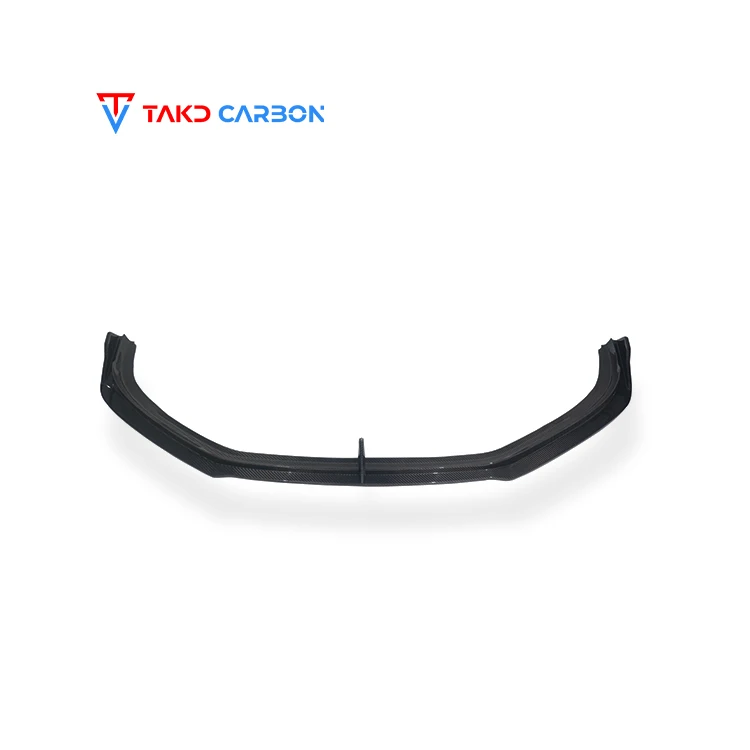 TAKD Carbon Real Car Data Development Dry Carbon Fiber Front Bumper Lip Universal Rear Spoilers For Porsche 718 Cayman Boxster