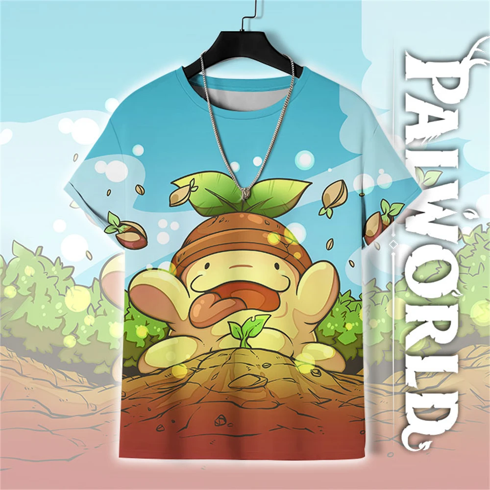 Latest Summer Children's T-Shirt Game Palworld 3d Printed T-Shirt Children Adult Universal Casual Oversized Short Sleeve Top Tee