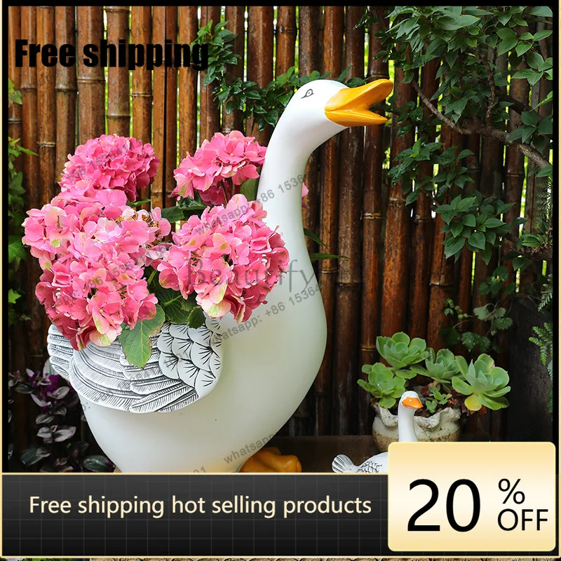 Factory Direct Chinese Retro Old Landscaping Flower Pot Balcony Decoration Bonsai Animal Succulent Pot