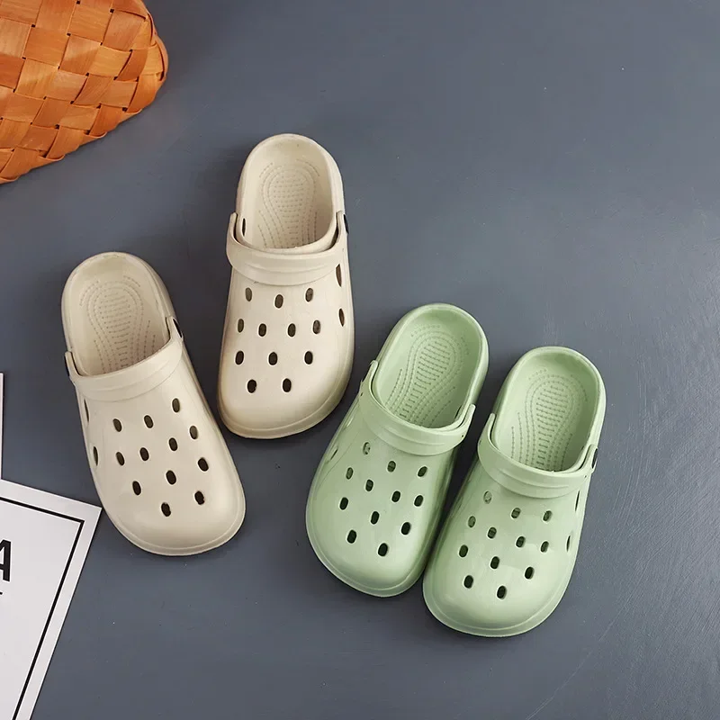 Sandali da spiaggia estivi da uomo Zoccoli da giardino casual unisex Sandali incrociati con punta larga per esterni per pantofole da doccia antiscivolo da donna