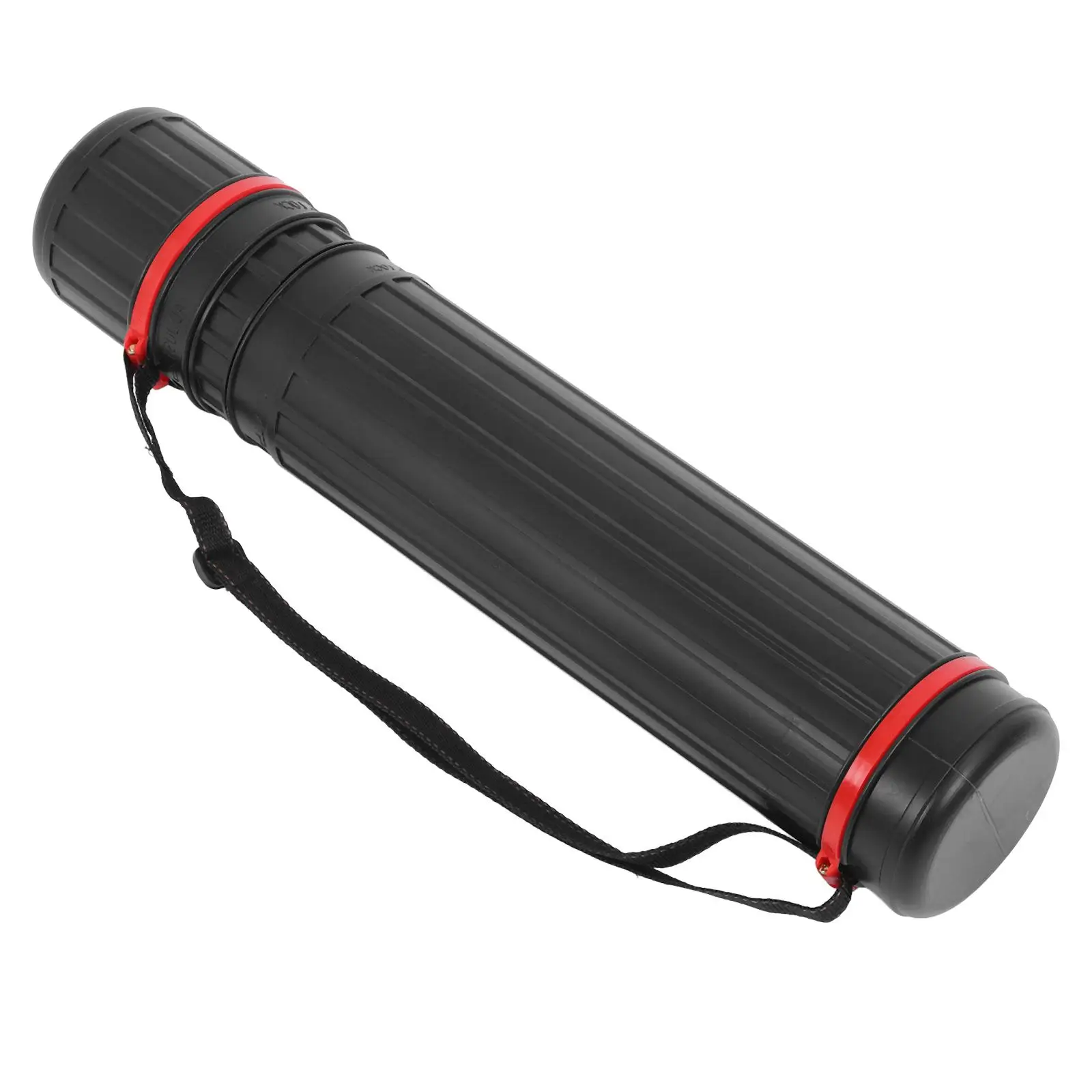 Tubo de armazenamento telescópico de plástico, suporte ajustável para pôster, desenho multifuncional, tubo de transporte, arte extensível, envio postal