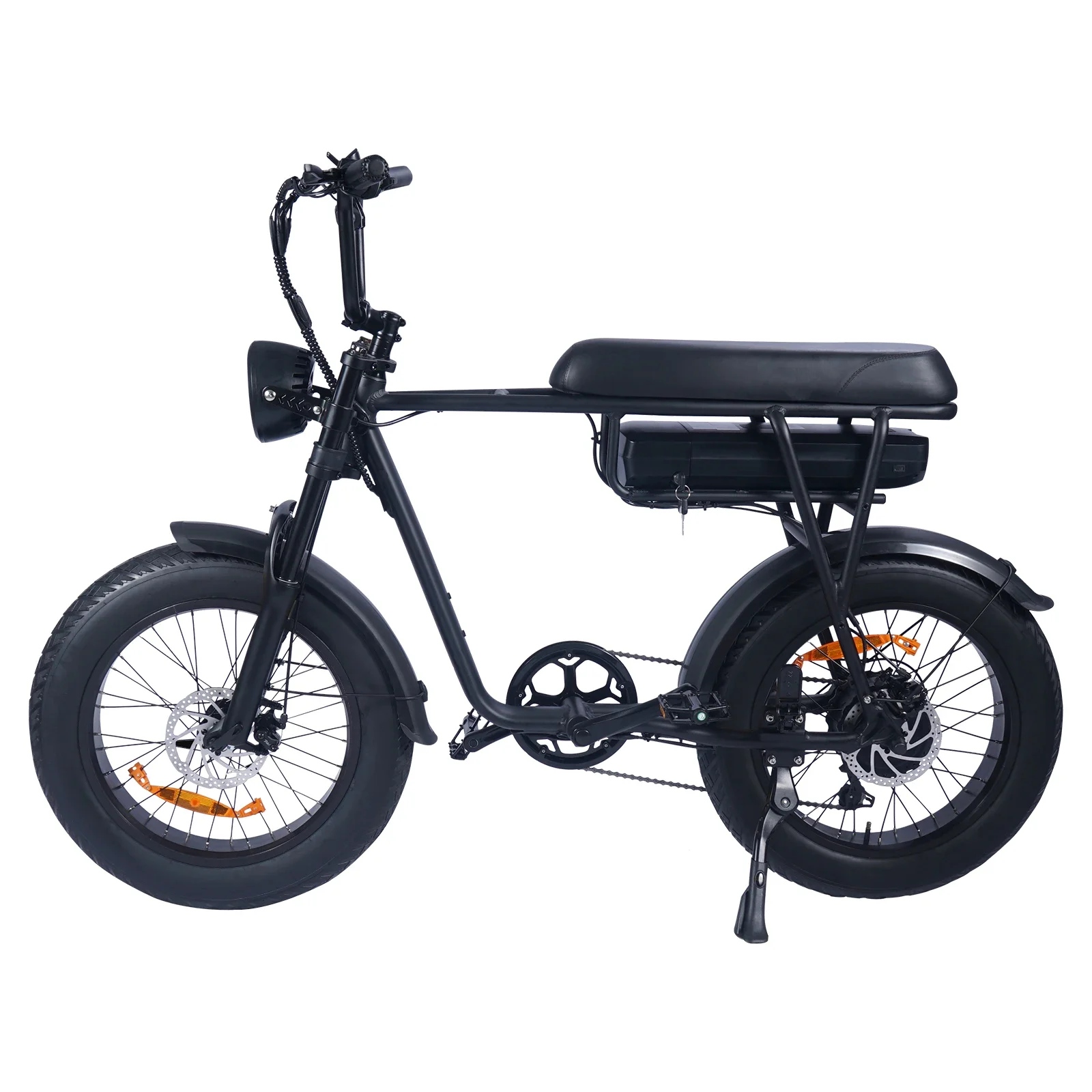 Lager 48 V 1000 W 20 Zoll 4,0 E-Bikes Fahrrad Schneemobil E-Bike Kit mit 48 V 17,5 Ah Gepäckträgerbatterie