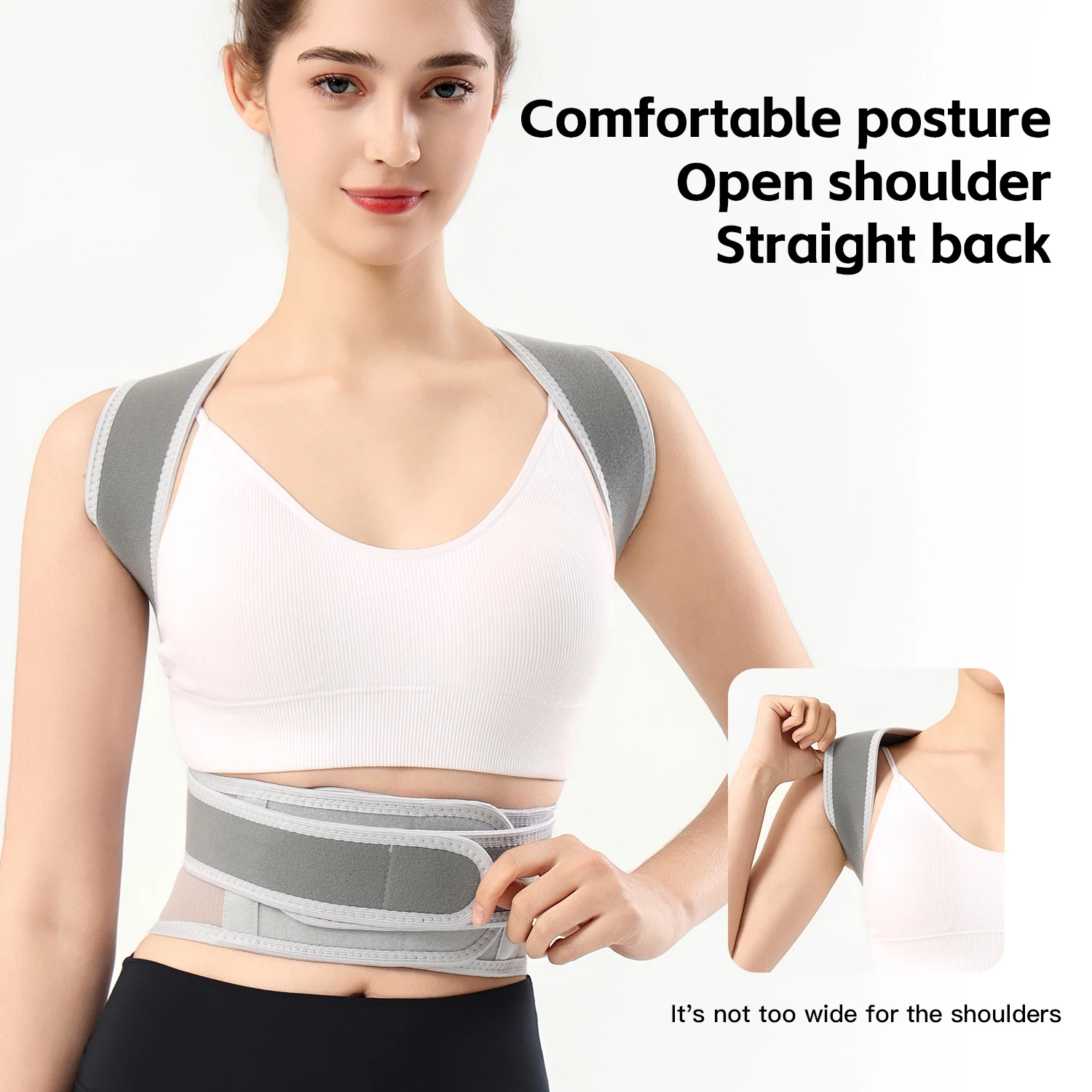 Posture Corrector for Men and Women Back Posture Brace Clavicle Support Stop Slouching and Hunching Adjustable Back Trainer