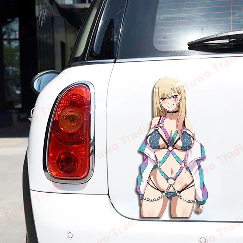 Hot selling Kitagawa Marin Car Stickers NSFW Sexy Hentai Binding Clothing Hentai Girl Decal Motorcycle Decor