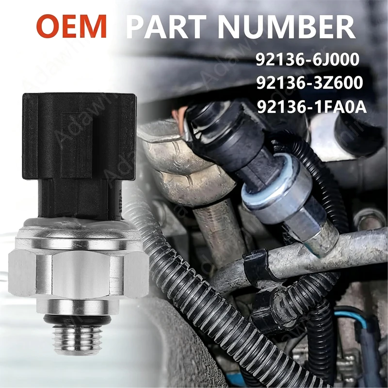 A/C Condenser Pressure Sensor Switch For Nissan Titan A60 Armada TA60 Pathfinder R51 Xterra Frontier D40 92136-1FA0A 921361FA0A
