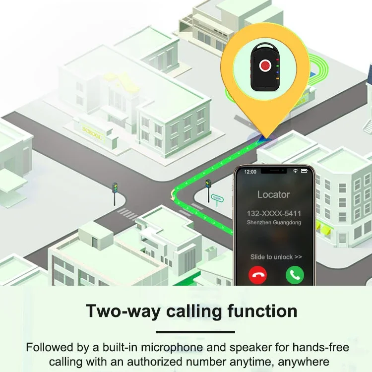 목걸이가 있는 노인용 스마트 의료 경고 홈 시스템, GPS 추적기, SOS 공황 비상 단추, 추락 경보, 4G