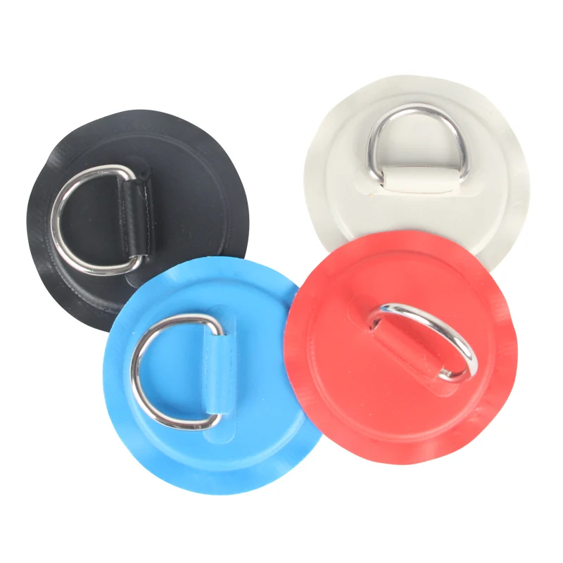 D ring pad patch with base 3 layer to stuck on sup board stainless steel inflatable boat kayak to connect accessory seat rope