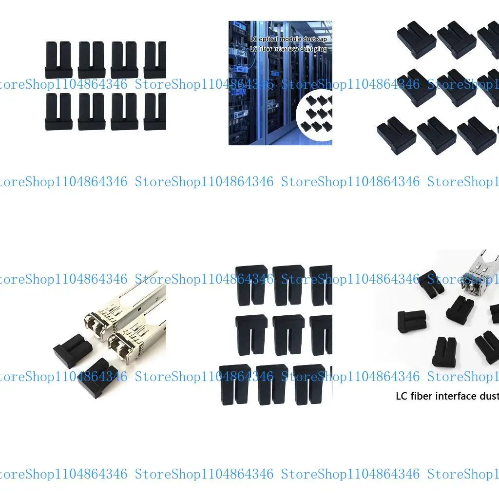 

5asd Pack of 10 Fiber Opticals Dusts Plugs Dusts Caps for SFP Port Silicone