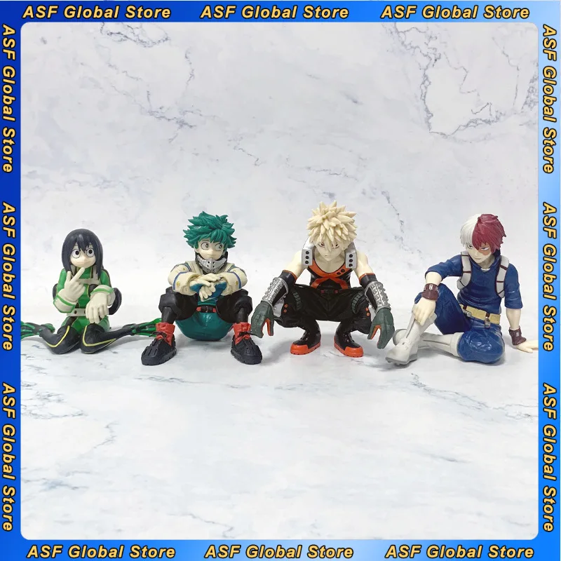 

10 см аниме-фигурка My Hero Academy Midoriya Izuku Todoroki Shoto Asui Tsuyu, периферийная модель из ПВХ, настольные украшения, подарки, игрушки
