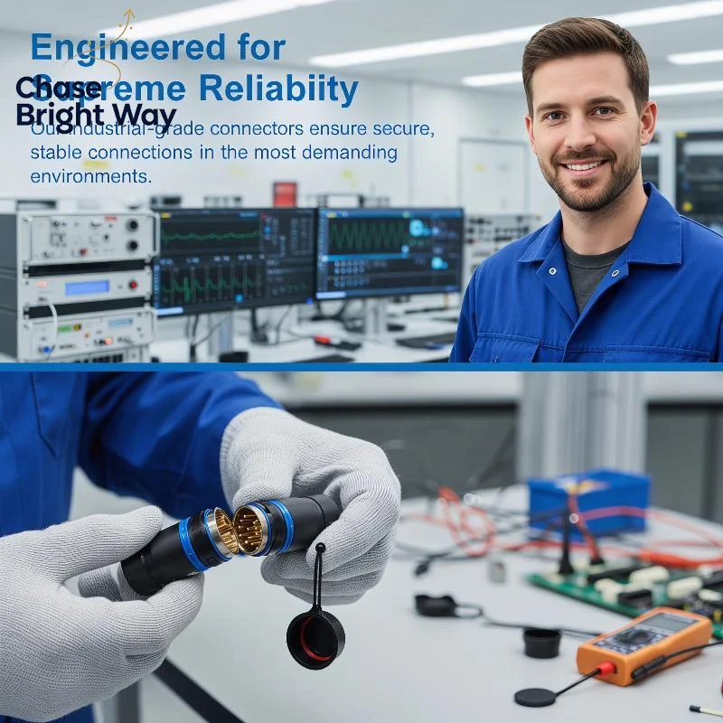 Rugged SP13 Series Waterproof Connectors for Safety in Industrial Workplaces