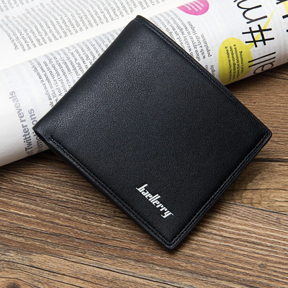 Baellerry Butterweiche, schlanke Geldbörse für Herren, minimalistischer Kartenhalter aus PU-Leder – Vordertasche, RFID-blockierender Geld-Organizer – Detail 6
