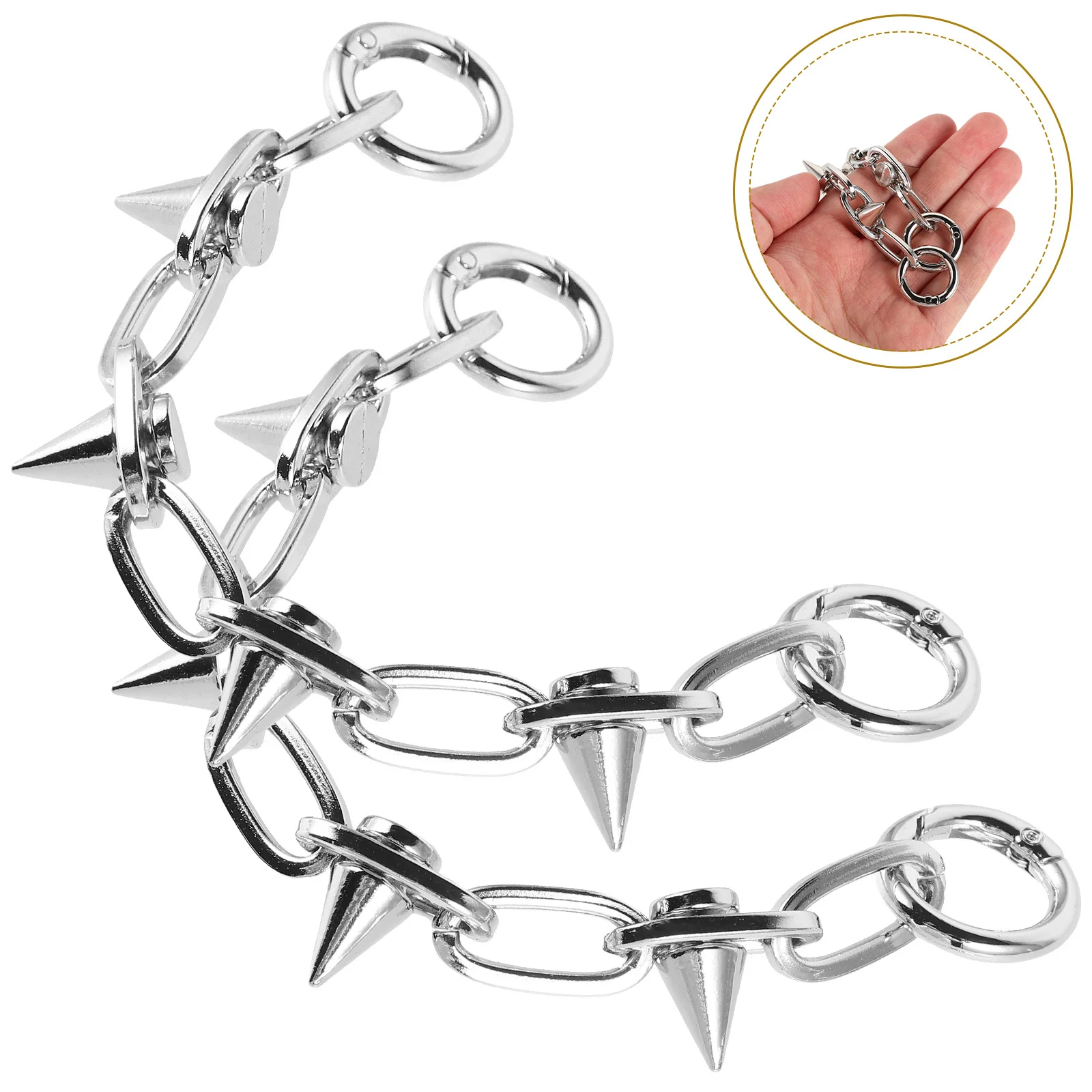 

2pcs Diy Chain Decorative Charm For Sandals Women Fashion Shoe Chains Lightweight Shoe Decoration Ring Hanging Design Shoes