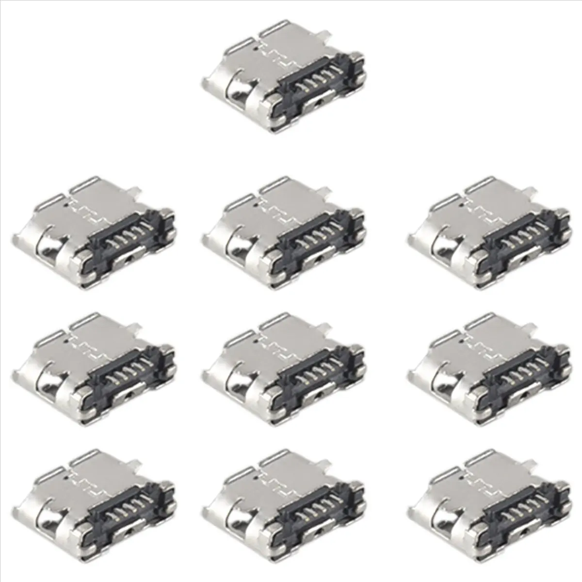 A99X 10 Pcs Spare Parts Type B Micro USB Female Jack Connector Port Socket