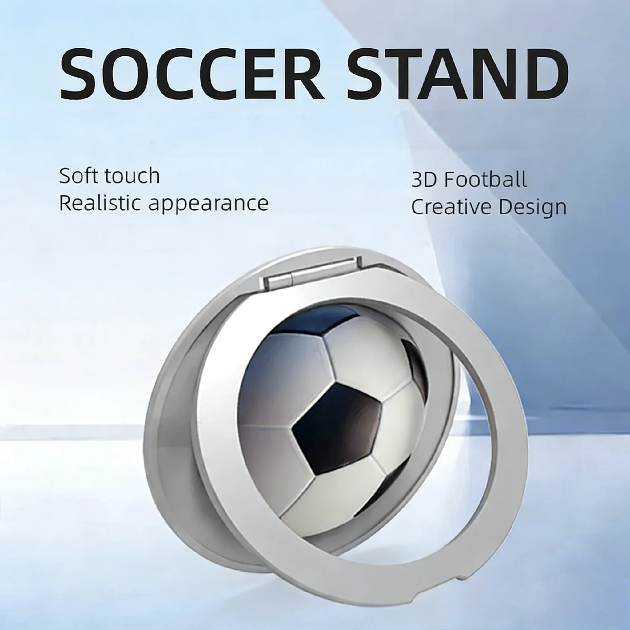 3D Football Phone Ring Holder 360° Rotation Phone Stand For iPhone 17 16 15 ProMax Xiaomi Samsung 2026 Soccer Games Souvenirs