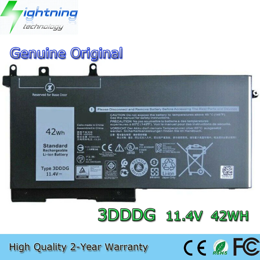 

Nowa oryginalna bateria do laptopa 3DDDG 11.4V 42Wh do Dell Latitude 5280 5288 5290 5480 5490 5580 5590 M3520 M3530 P27S