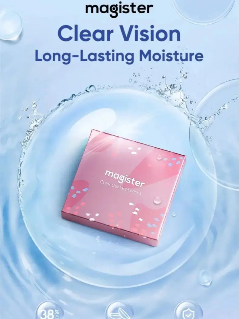 (-1.00~-10.00) Lentilles de contact sur ordonnance Magister avec correction de la vue, HD et souples, pour la myopie, lentilles de contact 14.0mm, 6 mois