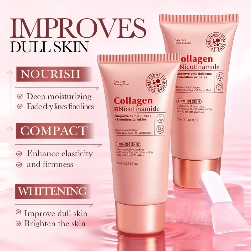 Nicotinamide Polypeptide Tear off Facial Mask anti Wrinkle, Firming, Moisturizing and Brightening Facial Skin Care Film