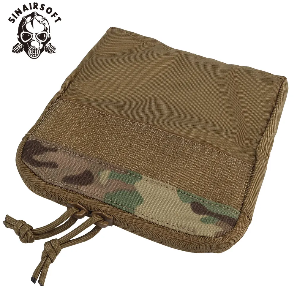 Gilet tattico Sottile inserto a canguro Borsa con cerniera mezza tasca Custodia per attrezzi sportivi all'aria aperta DOPE Accessorio per paintball da caccia con patta anteriore