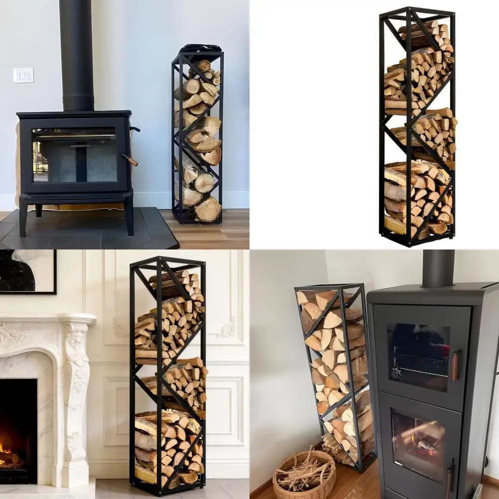 

Регулируемая подставка для дров для дома - многофункциональный держатель для хранения аксессуаров для камина