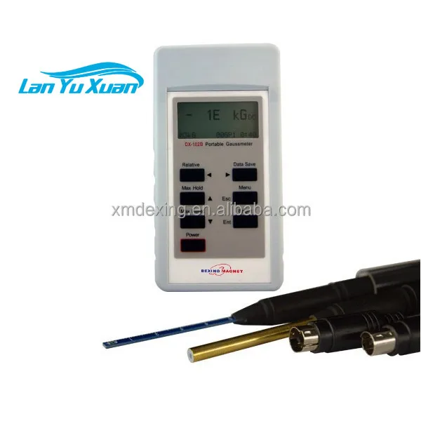 

DX-102B Handy Digital Gauss Meter Portable Meter with Hall Effect Probe for Magnetic Field Strength Testing