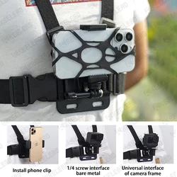 Chest Strap for GoPro Hero Camera Mount Belt Phone Holder for Smartphone Xiaomi iPhone 13 14 Pro Max insta360 x3 Accessories