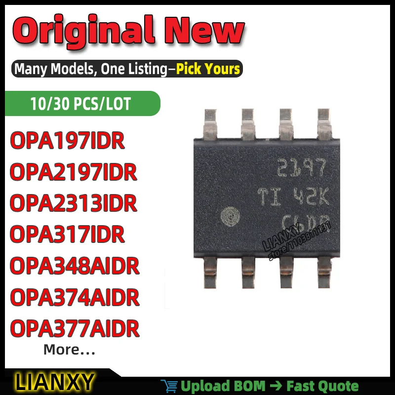 OPA2313IDR OPA2197IDR OPA348AIDR OPA197IDR OPA374AIDR OPA377AIDR OPA317IDR OPA2990IDR SOIC-8 OPERATIONAL AMPLIFIER New Original