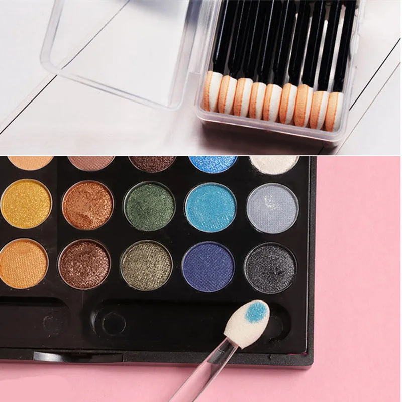 Fashion Pro Sponge Stick Eye Shadow Applicator Cosmetic Makeup Tools Double-head Eyeshadow Brush For Women Makeup Tool