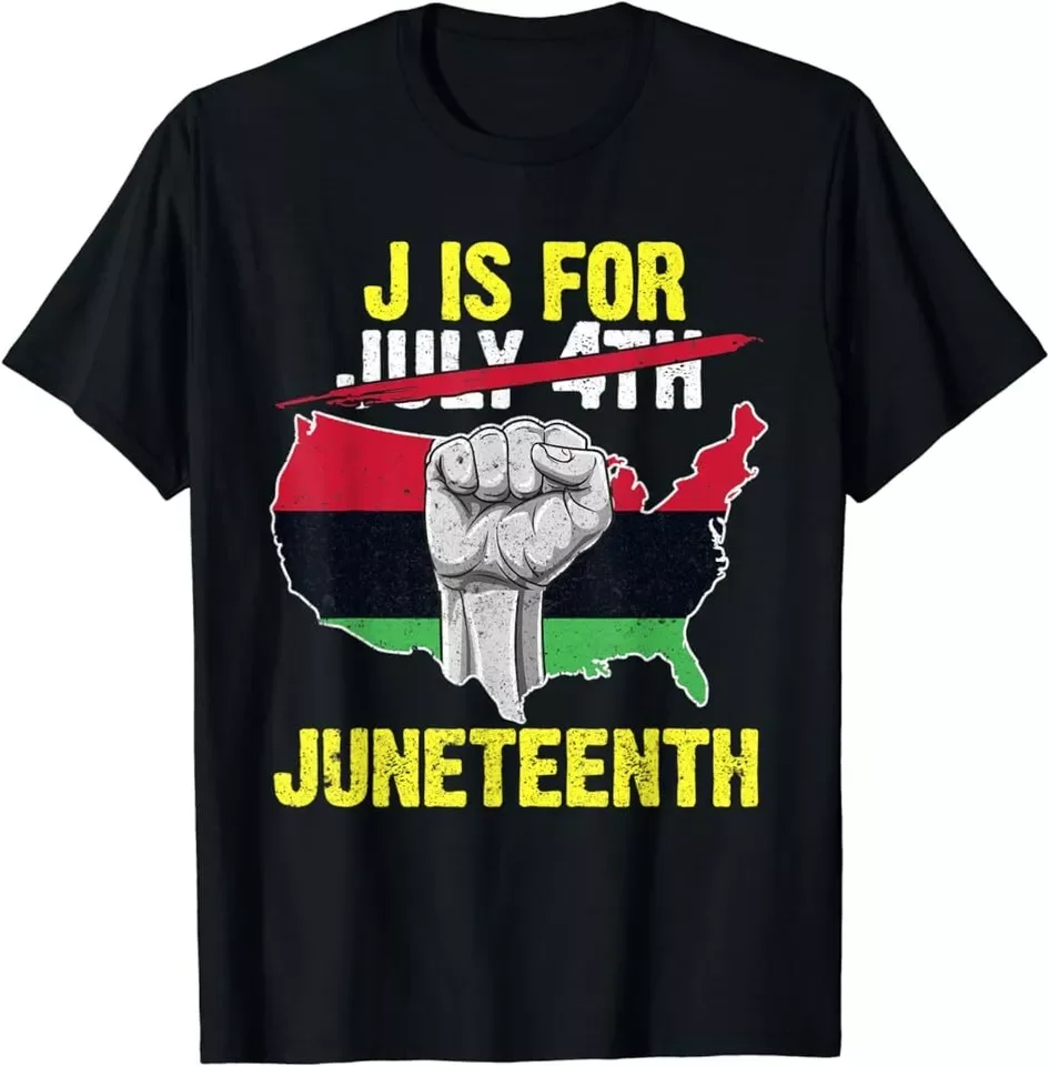 Juneteenth Black Pride African-American Ancestors July 4th Unisex T-Shirt S-5XL