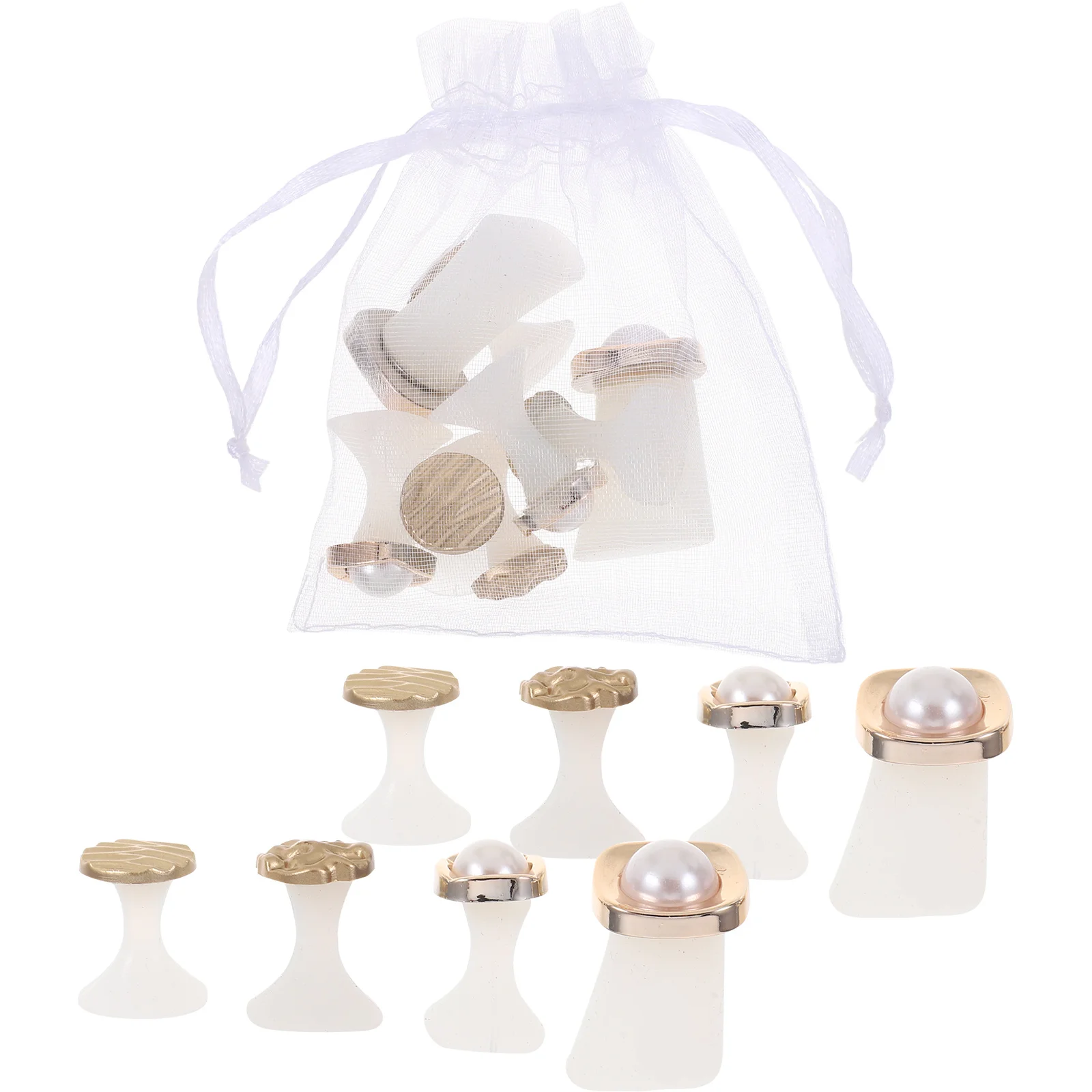 16Pcs Soft Silicone Toe Spacers for Pedicures Nail Art Precision Polish Application with Pearl Shell Daisy Design Reusable Foot