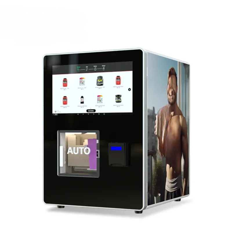 GS801 Automatic Gym Self-service Protein Shaker Vending Machine Credit Card Payment