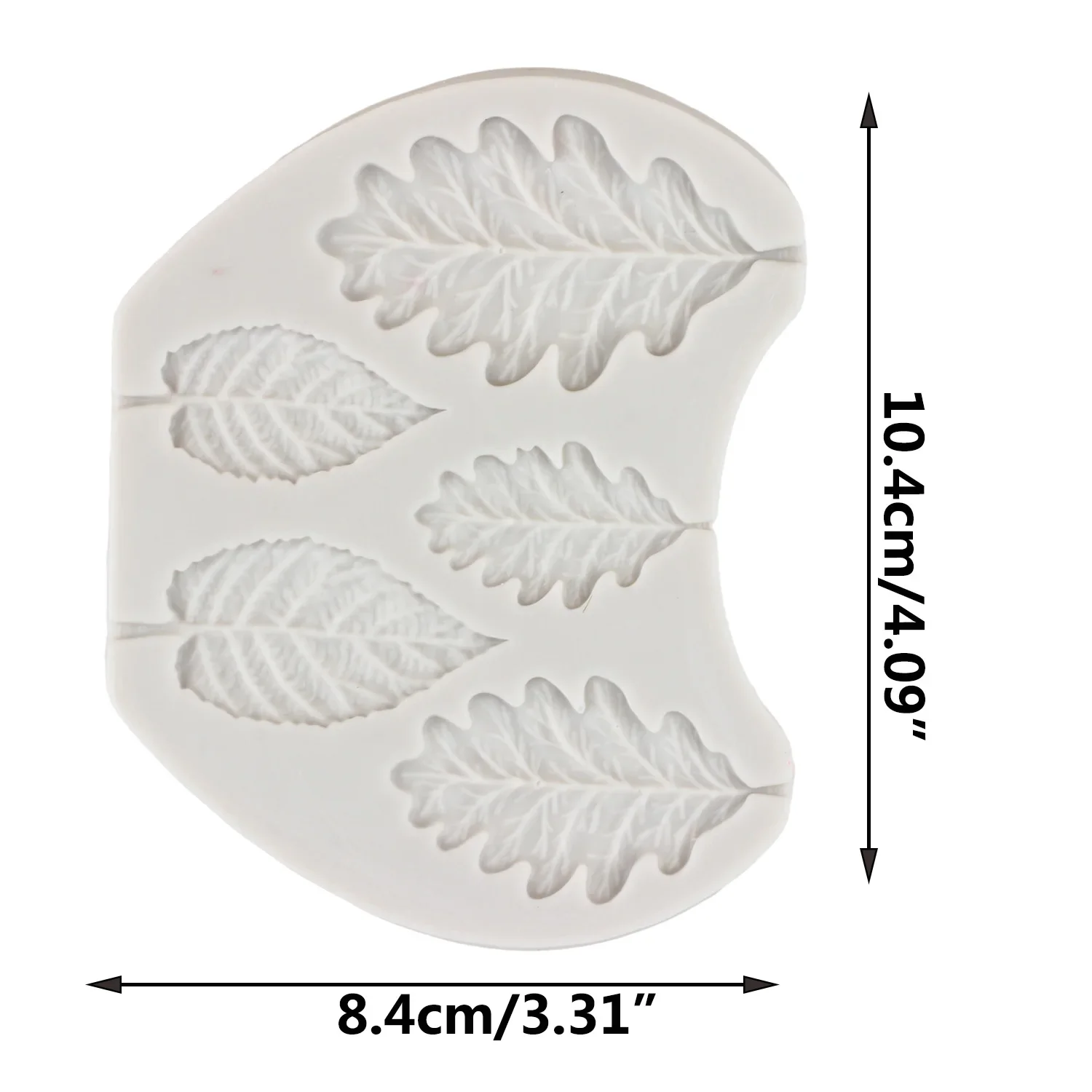 DIY Tree Leaf Press Silicone Mold Cake Border Fondant Molds Cake Decorating Tools 3D Leaves Chocolate Candy  Clay Moulds